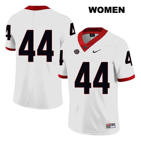 Georgia Bulldogs Women's Peyton Mercer #44 NCAA No Name Legend Authentic White Nike Stitched College Football Jersey ELT0556TZ